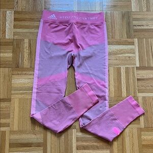 ADIDAS BY STELLA MCCARTNEY Pink Mauve Run Woven Stretch Leggings M